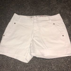 White “One 5 One” size 8 shorts